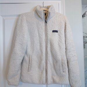 Patagonia Women's Off-White Teddy Jacket